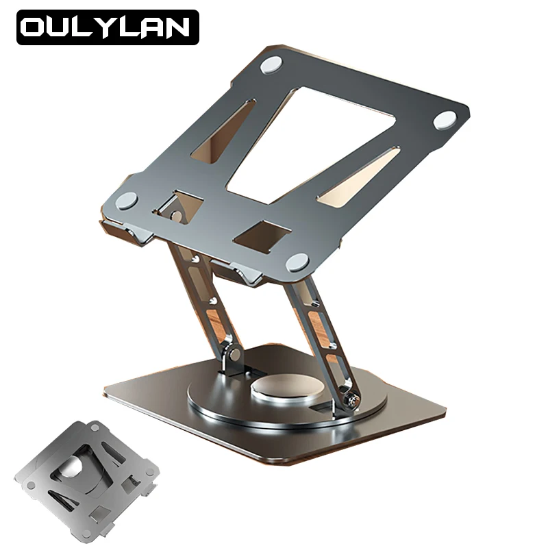 

360° Rotate Laptop Stand Notebook Tablet Bracket Cooling Aluminum Alloy Foldable Lift Bracket Laptop Mobile phone tablet holder