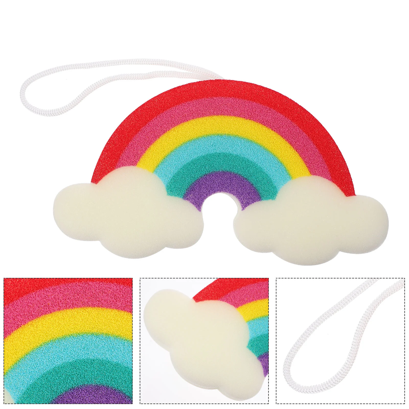 

Sponge Bath Shower Bodyloofah Wash Kids Scrubber Exfoliating Sponges Baby Rainbow Bathing Brush Brushes Cutemesh Scrubbers
