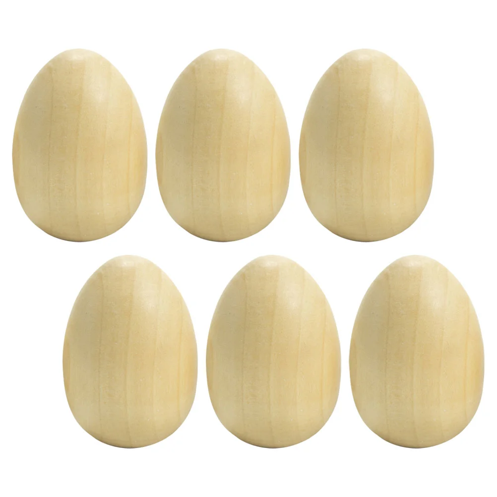

6pcs Simulated Easter Eggs DIY Hand Crafts Imitation Eggs Easter Decorations