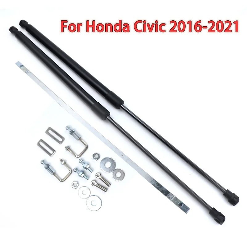 

Черные Автоматические Подъемные газовые стойки, 2 шт., амортизационные стойки, передние стойки подходят для Honda Civic Sedan 4-Door 2016-2020