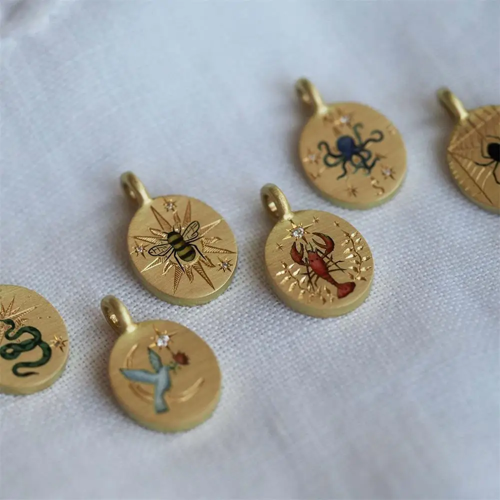 Ожерелье в стиле панк с изображением скорпиона паука осьминога колье из