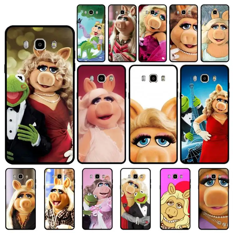 

Disney Miss Piggy Phone Case for Samsung J 2 3 4 5 6 7 8 prime plus 2018 2017 2016 core