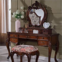 European mirror table antique bedroom dresser French furniture french dressing table  p10290