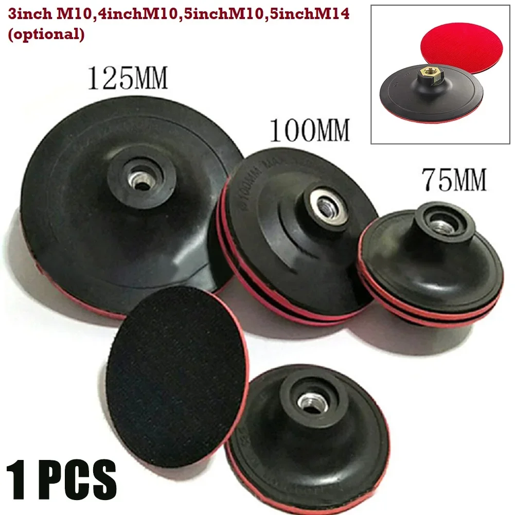 

75 мм/3 "100 мм/4 "125 мм/5" подложка с крючком и петлей, шлифовальный держатель, диск для полировки, опорная пластина, сверло для полировки, шлифования