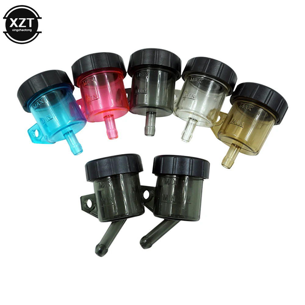

Universal Motorcycle Off-road Vehicle Front Brake Fluid Reservoir Refitted Fuel Tank Fluid Cup Split Color Transparent Oil Cup