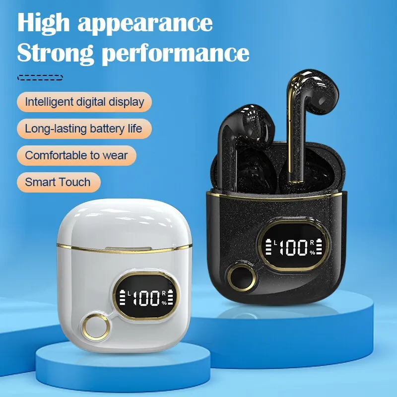 

X25 Intelligent Digital Display Screen Wireless Earphones In Ear Tws Touch Waterproof Sports Bluetooth Earphones Universal