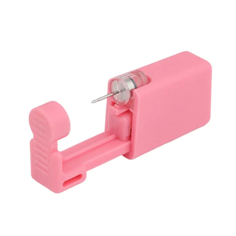 Одноразовый стерильный розовый пирсинг для ушей второго поколения 1-8 шт.