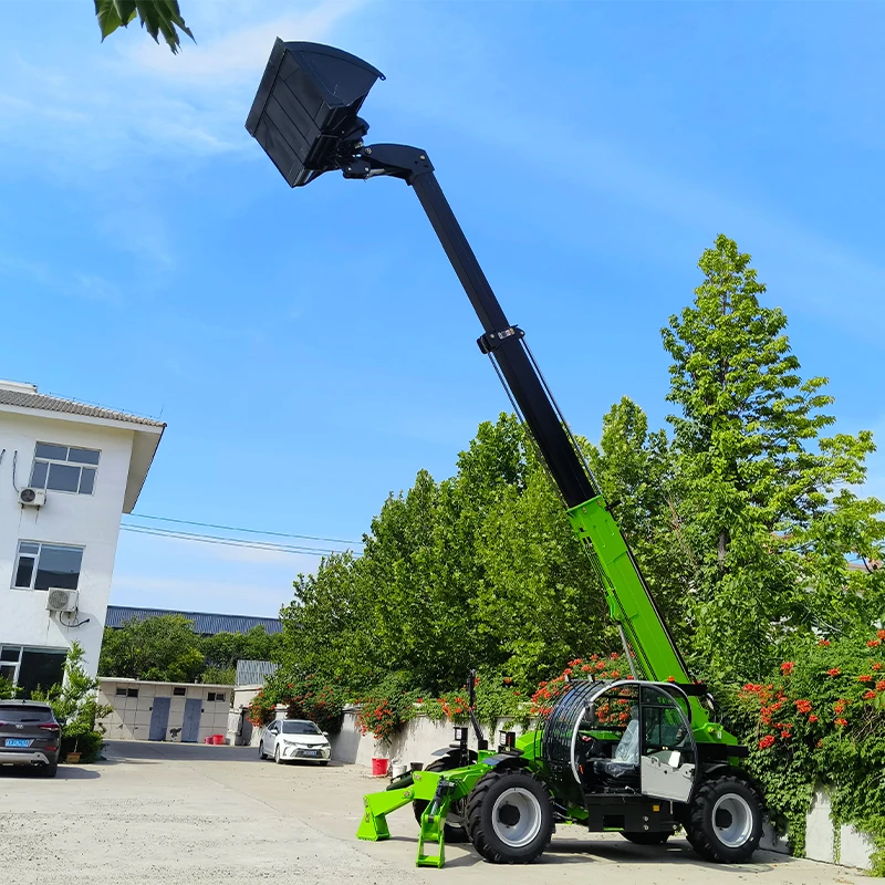 Фото Многофункциональный телескопический погрузчик 4WD для сельского хозяйства - Телескопический погрузчик-вилочный погрузчик для продажи №5