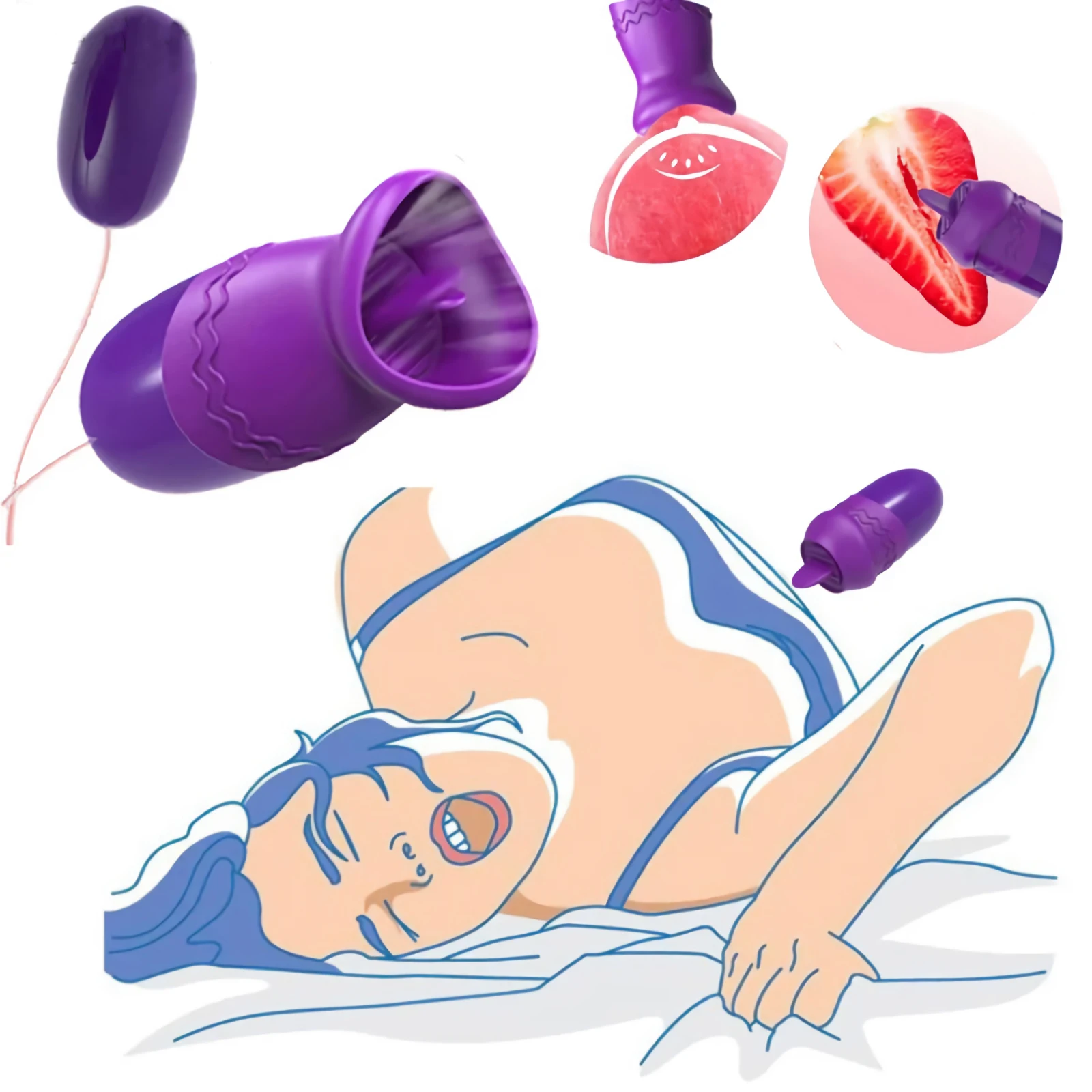 Vibrators Sex Toys for Women Tongue Licking Vibrating Couples Bdsm Bondage G Spot Vagina Clitoris Stimulate Vibrators Adult Toy