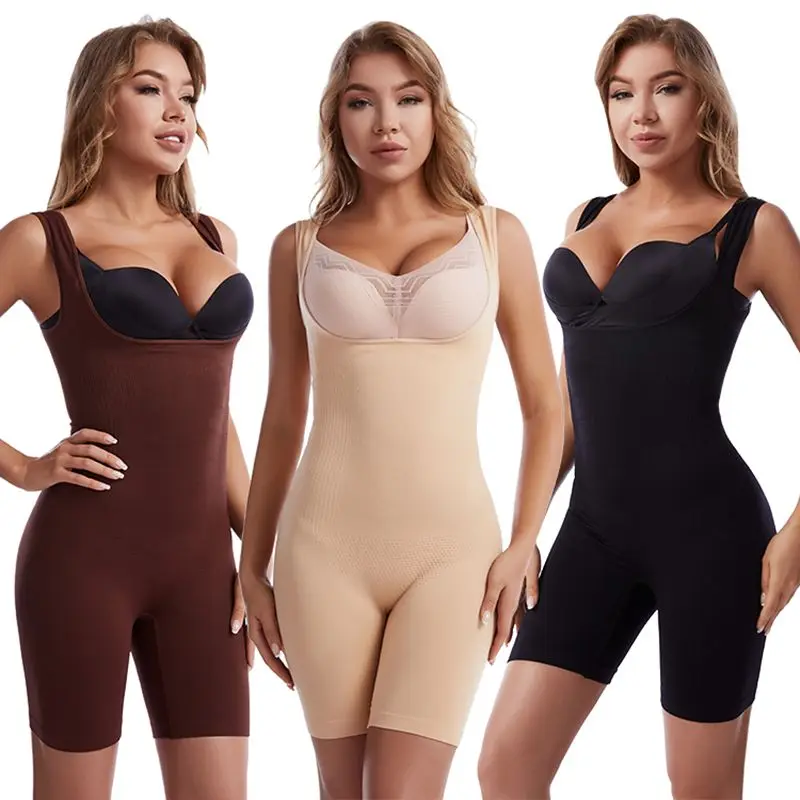 

Bodysuit Shapewear Full Body Shaper Seamless Corset Waist Trainer Women Slimming Sheath Abdomen Shapers Tummy Slim Gather Chest