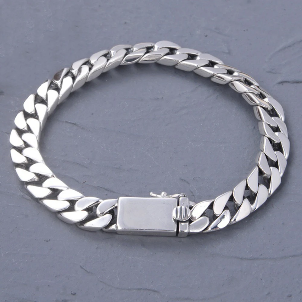 Браслет из серебра 925 пробы 8 мм