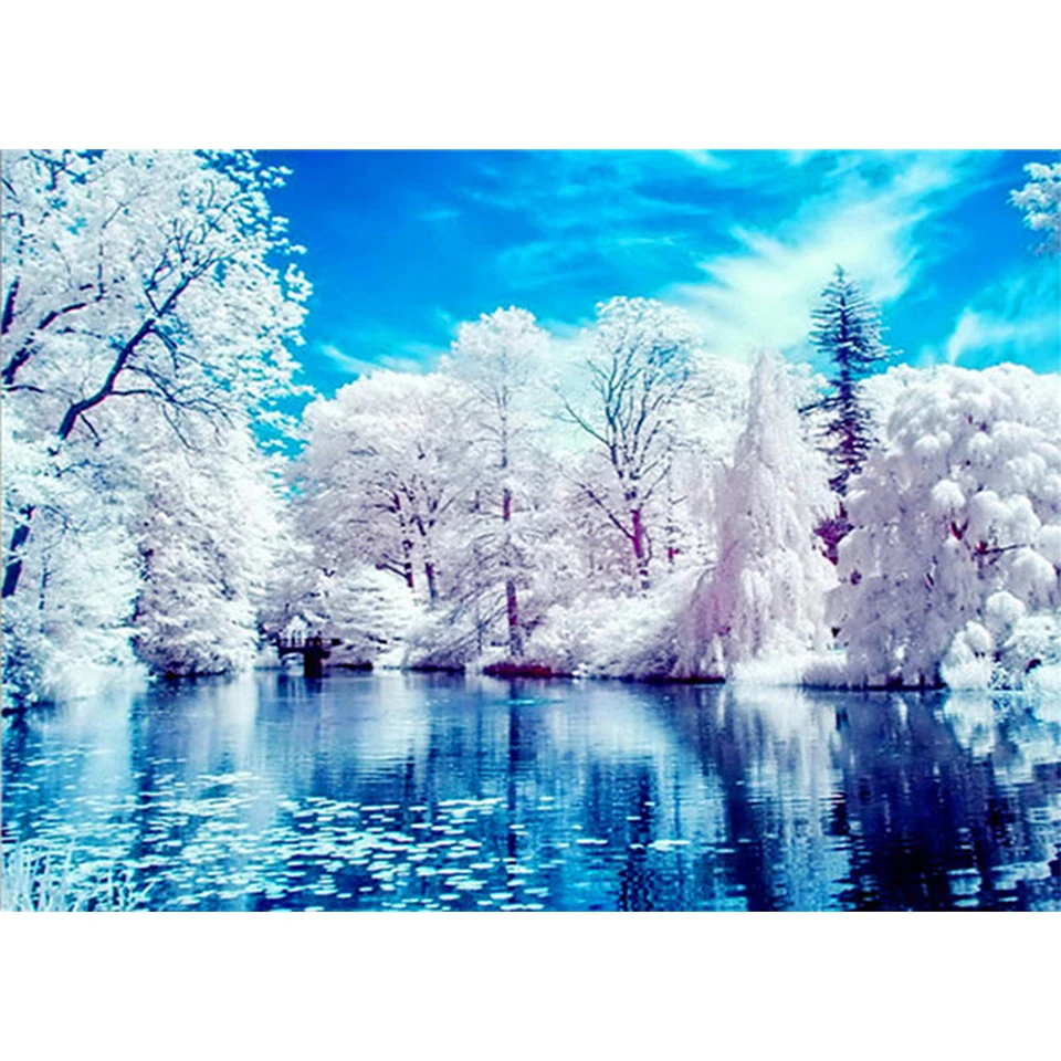 

DIY 5D Diamond Painting Rhinestone Landscape Art Picture Cross Stitch Kit Full Diamond Embroidery Mosaic Gift Home Decor