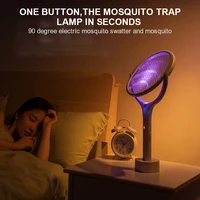 mosquito killer lamp 5 in 1 adjustable electric mosquito swatter usb rechargeable household wall mounted mosquito zapper lamp
