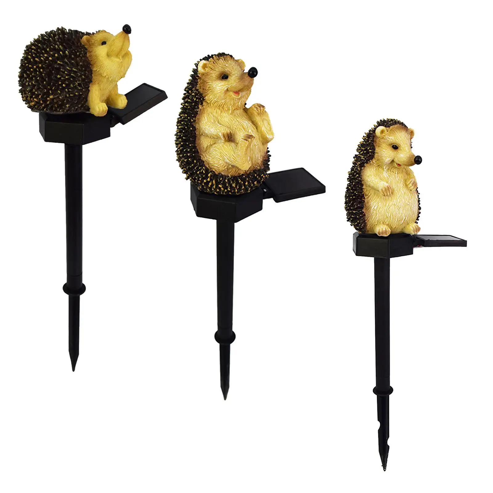 

Светодиодные статуи ежика, садовые фонари на колышке на солнечной батарее, лампа для газона, водонепроницаемая IP55 для дорожек, двора, декора...