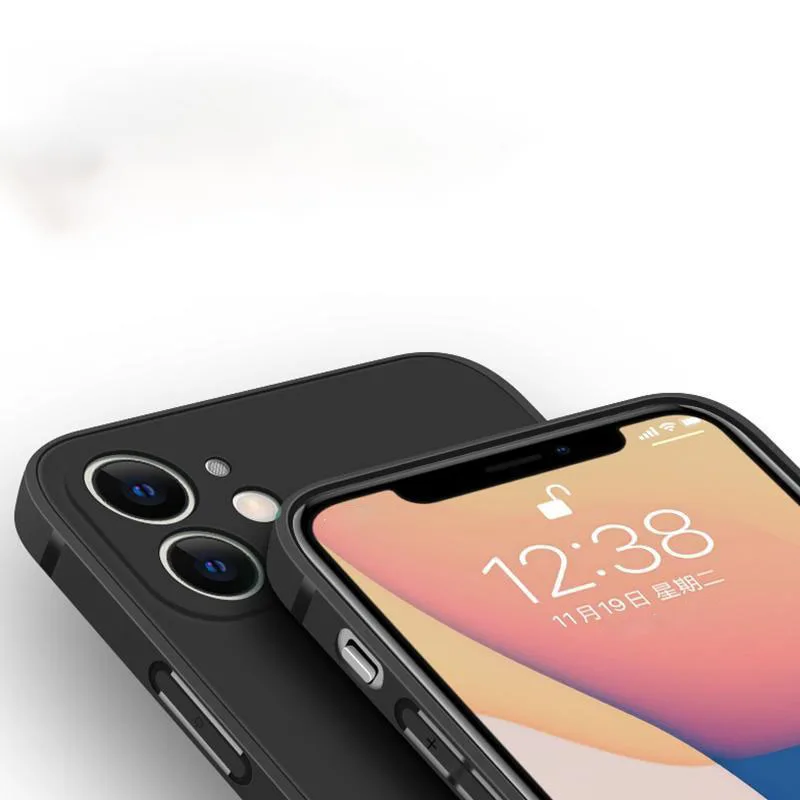 Цельный полноразмерный силиконовый мягкий чехол для iPhone 13 Mini 12 11 Pro Max XS XR X 6 6S 8 7 Plus