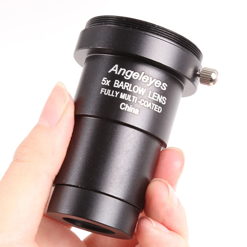 

Angeleyes Alloy Aluminium 1.25" 3X 5X Barlow Lens Focal Extender -2 Elements For Telescope Eyepiece