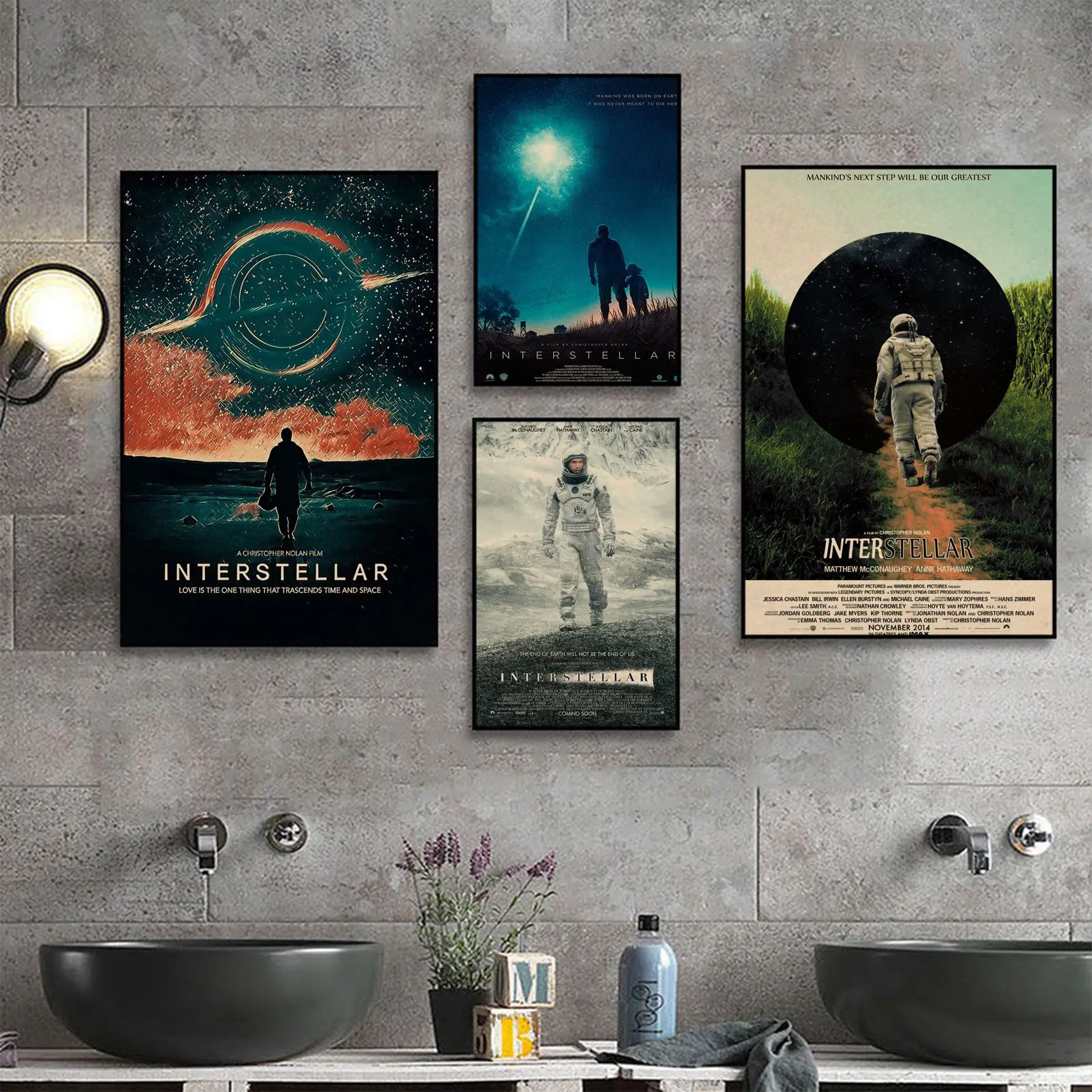 

Movie Interstellar Vintage Posters Kraft Paper Prints And Posters Home Decor
