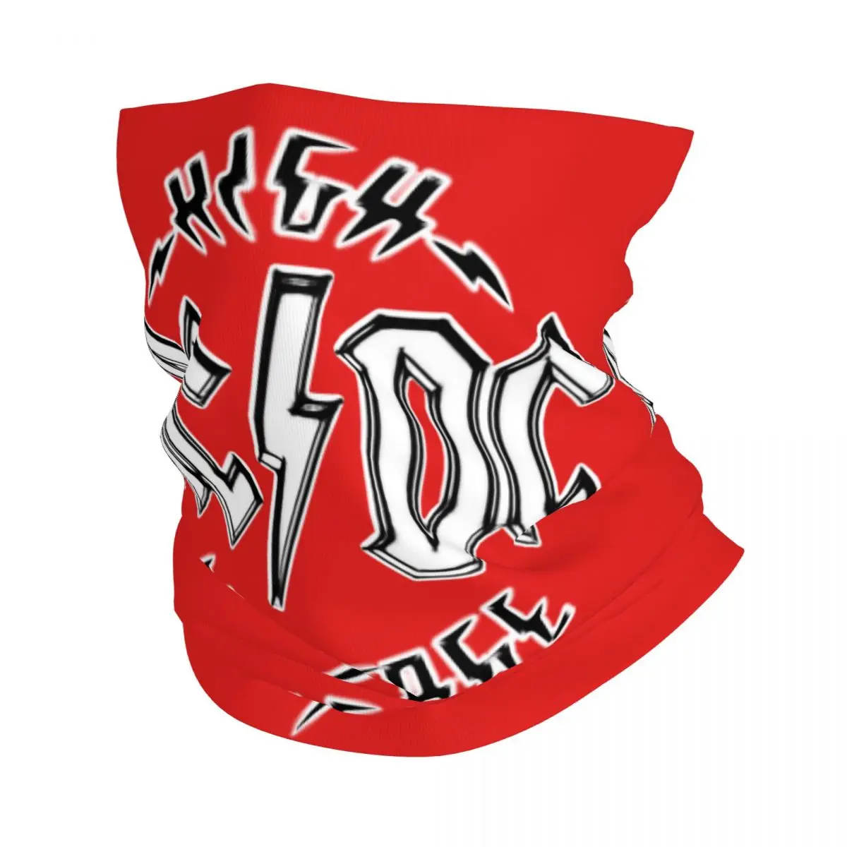 

AC DC Heavy Metal Music Bandana Winter Neck Warmer Women Windproof Wrap Face Scarf Hiking Australian Rock Band Gaiter Headband