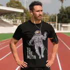 Биткойн HODL To The Moon футболка Rocketman астронавт Хлопковая мужская футболка с коротким рукавом забавная Футболка с принтом