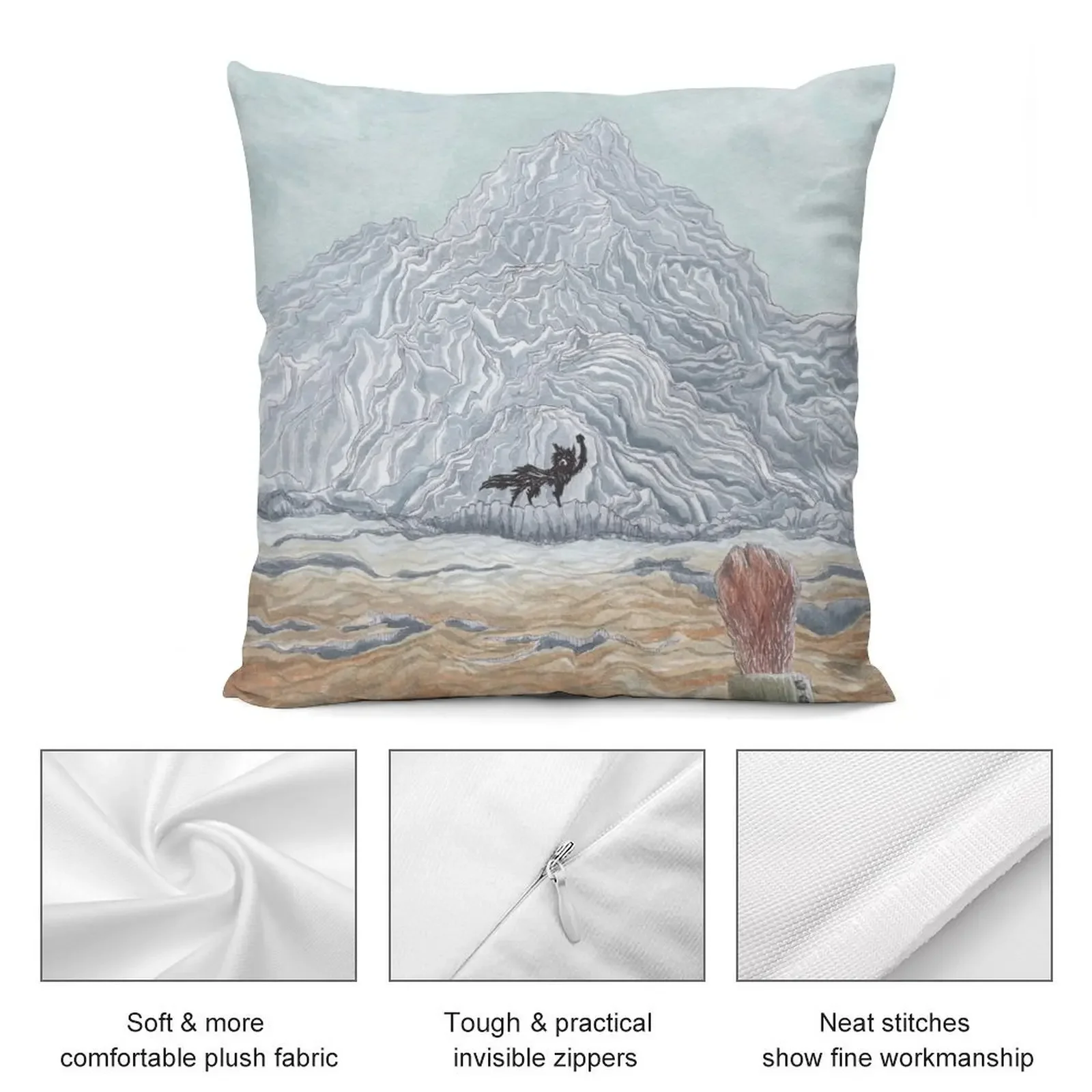 Зимний волк-фантастическая подушка Mr Fox от Wes Anderson декоративная для дивана на