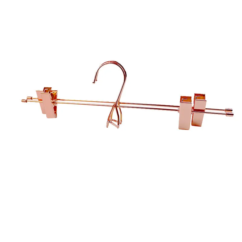 

2 Pcs Coat Rack Clip Stainless Steel Trousers Wardrobe Clip Anti-slip Clothespin Pants Clamp Clothes Hanger for Kids Skirts
