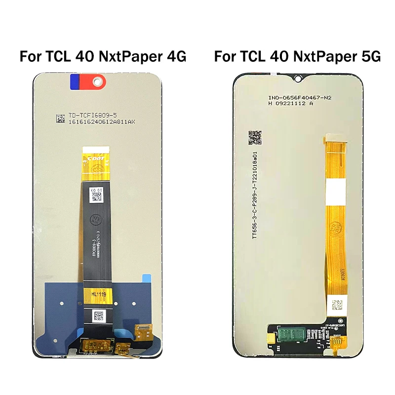 Фото Качество AAA + для TCL 40 NxtPaper 4G ЖК-дисплей с цифровым преобразователем сенсорного экрана для TCL 40 NxtPaper 5G T612B Запасные части для ремонта дисплея №5