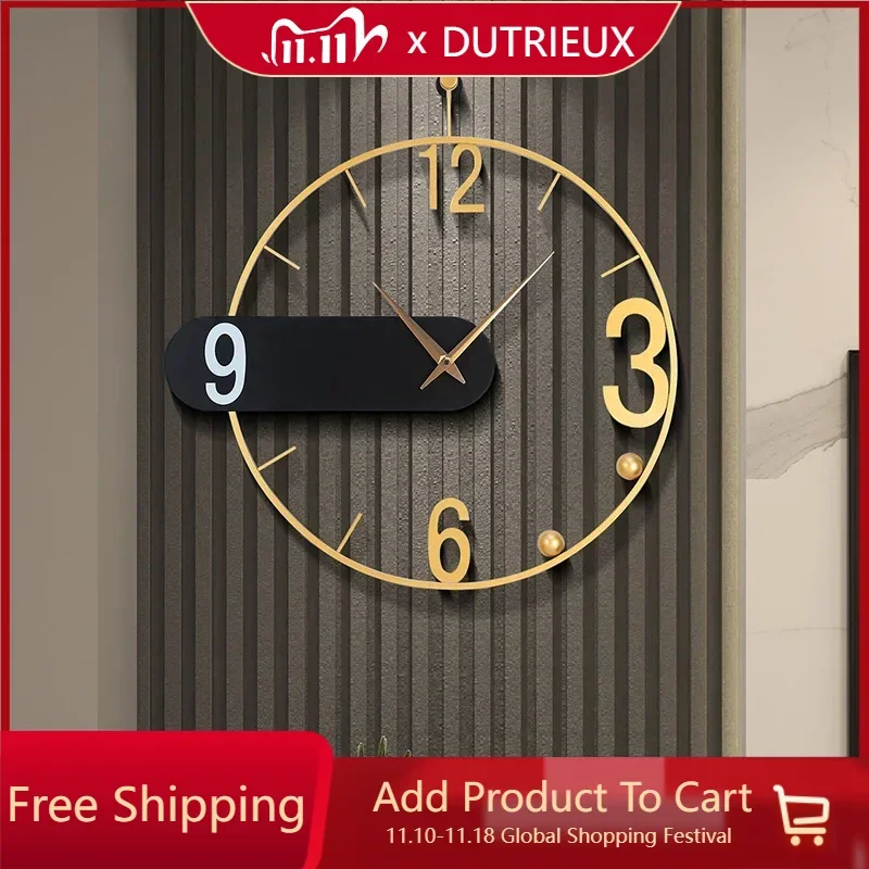 Скандинавские уникальные настенные часы прозрачный бесшумный дизайн