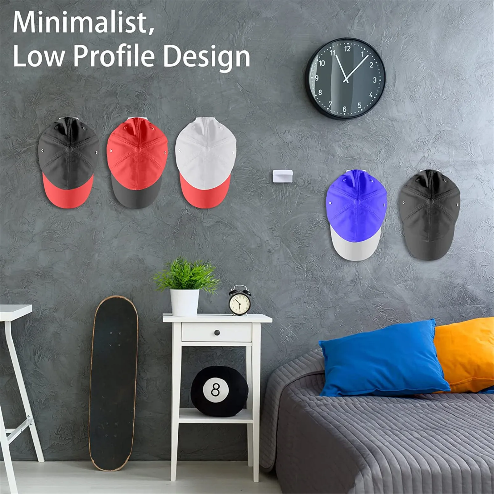 

10pcs/set Wall Storage Hat Cap Holder Home Adhesive Hanger Home Office Storage Racks Living Room