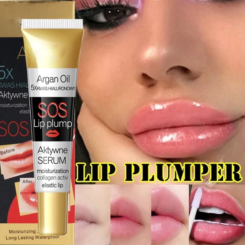 

Instant Volumising Lip Plumper Collagen Lip Plumping Gloss Moisturizer Repair Lip Extreme Volume Essence Lips Enhancer Cosmetics