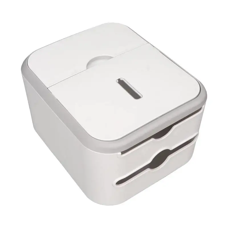 

Toilet Paper Box Bathroom Wall Mount Basket Tissue Paper Dispenser Wall Mount Large Capacity Waterproof Bathroom Storage