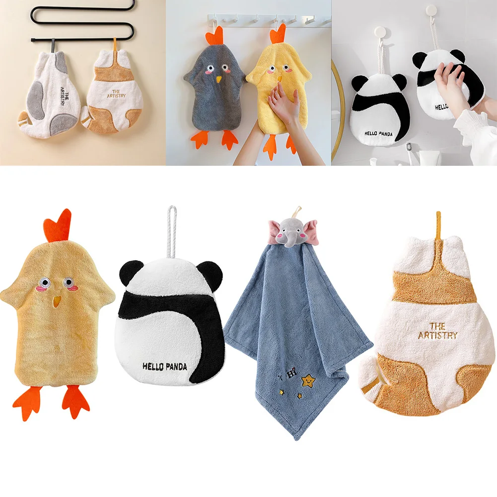 

Полотенце из микрофибры с изображением милой кошки, курицы, панды, кораллового флиса