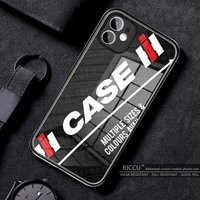 case ih tractor logo phone case tempered glass for iphone 11 12 13 pro xr xs max 8 x 7 plus se 2020 12pro max mini covers