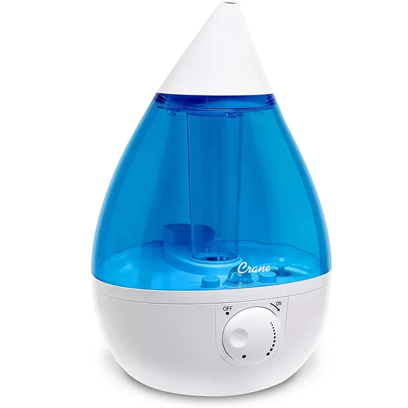 

NEW2023 Crane Drop Ultrasonic Cool Mist Humidifier Filter Free 500 Sq Ft Coverage Air Humidifier for Plants Home Bedroom Baby Nu