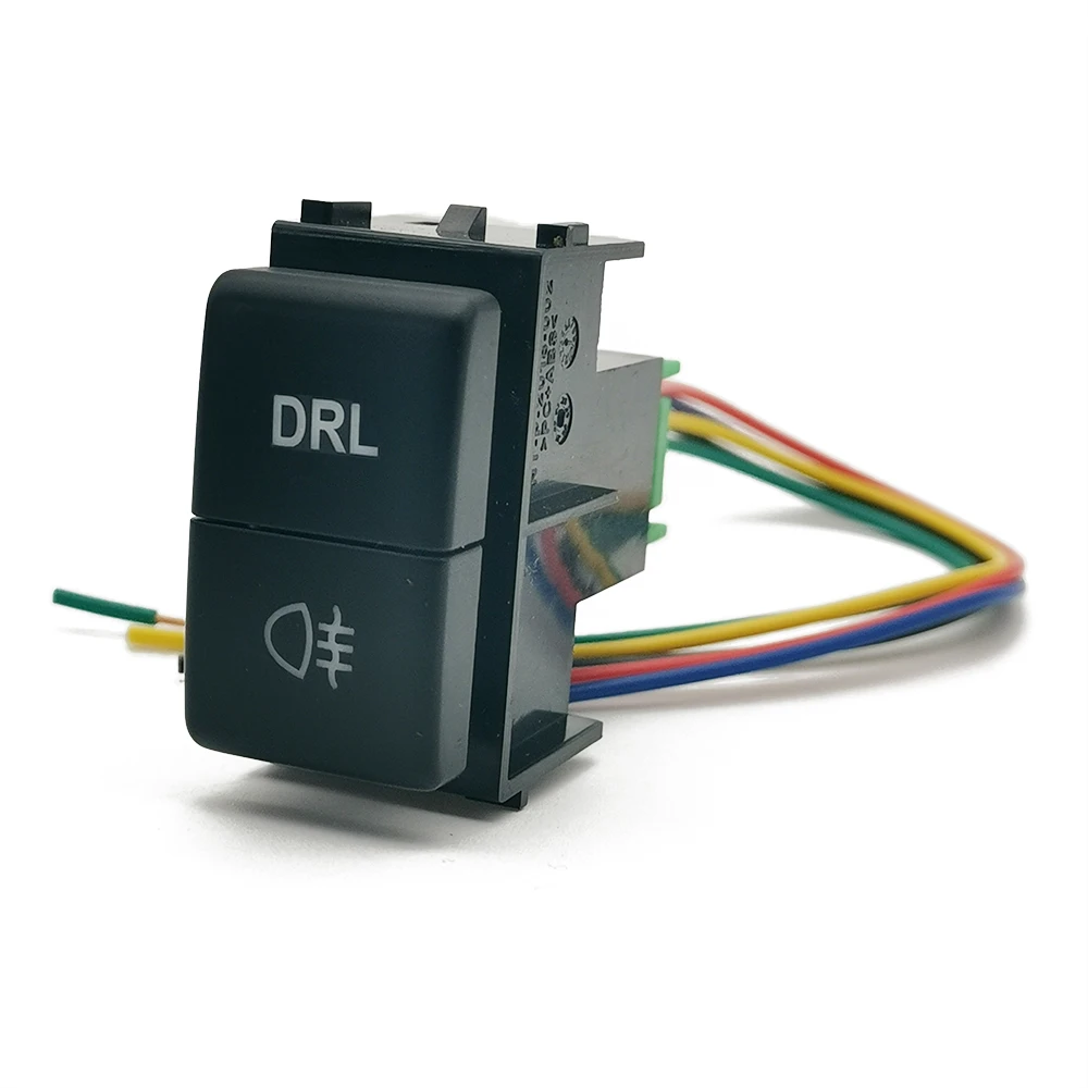 

1 шт. автомобильный светодиодный DRL двойной переключатель противотуманной фары радар вентилятор дифференциальный переключатель кнопка для Nissan Tiida Qhashqai X-TRAIL Patrol Y62 2008-2014