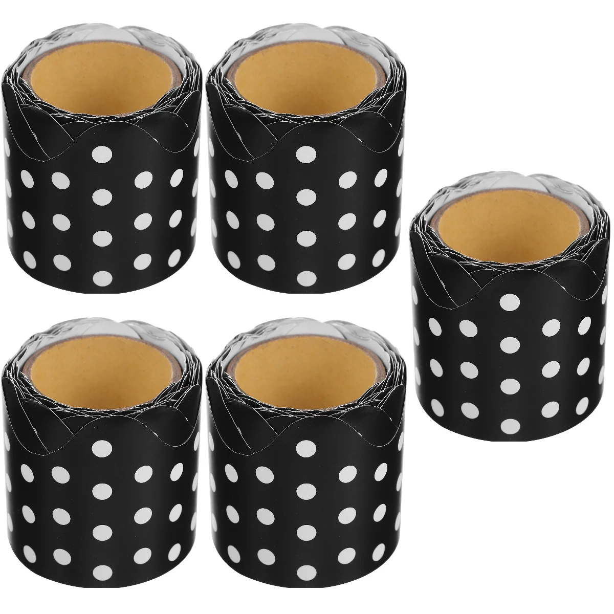 

5 Rolls of Bulletin Border Sticker Blackboard Border Sticker Decorative Classroom Sticker