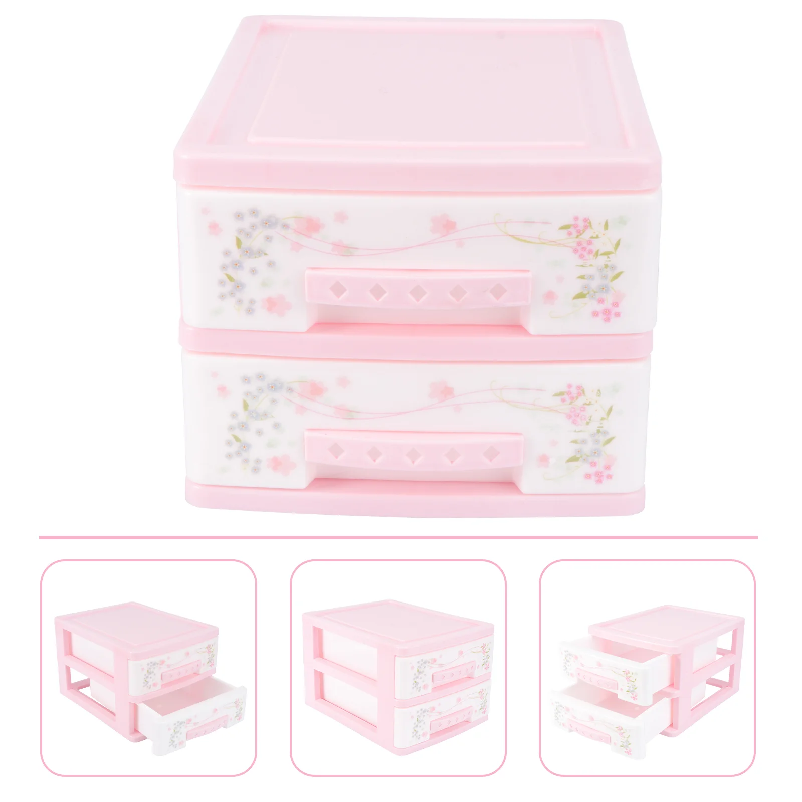 

Jewelry Storage Cabinet Organizer Makeup Box Multi-layer Plastic Container Dorm Cosmetics Case