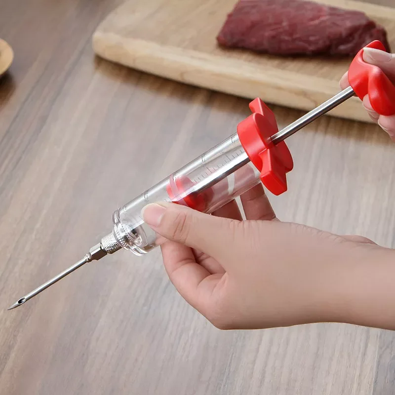

2023New needle Turkey pork bbq steak meat sauces syringes marinades kitchen accessories Spices cooking tools kitchen gadgets bee