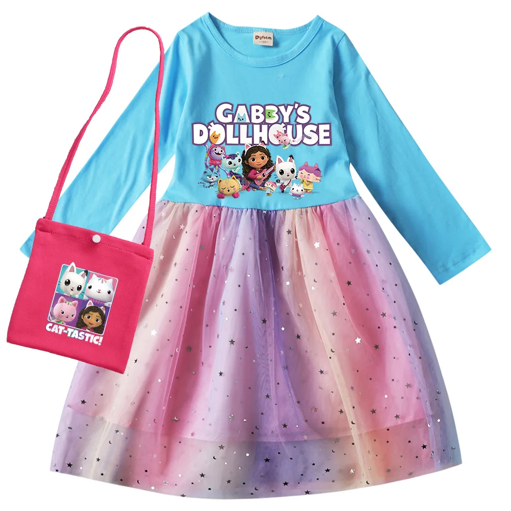 Весенне-Осенняя детская одежда Gabbys платья принцессы для кукольного домика