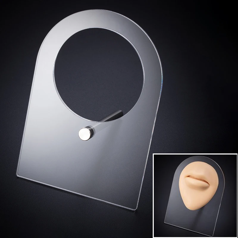 

1PC Silicone Model Simulation Human Piercing Practice Acrylic Display Stand for Body Jewelry Display Board Teaching Tool