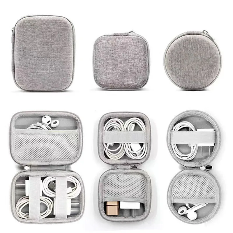Portable Mini Hard Shell Digital Gadgets Storage Bag Bluetooth Earphone MAC Charger Case Data Cable U Disk Organizadores Box