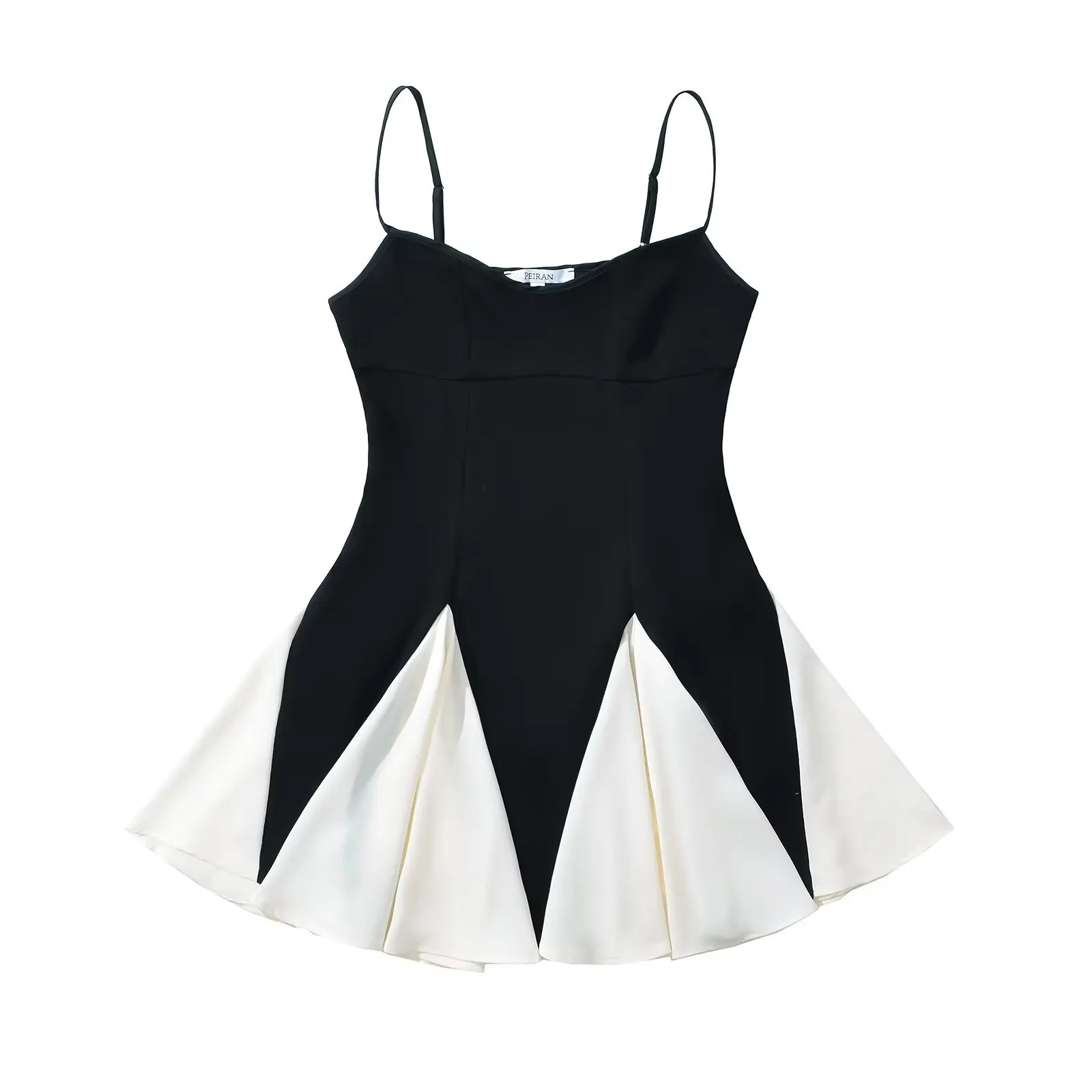 Платье JASTIE бохо черное белое