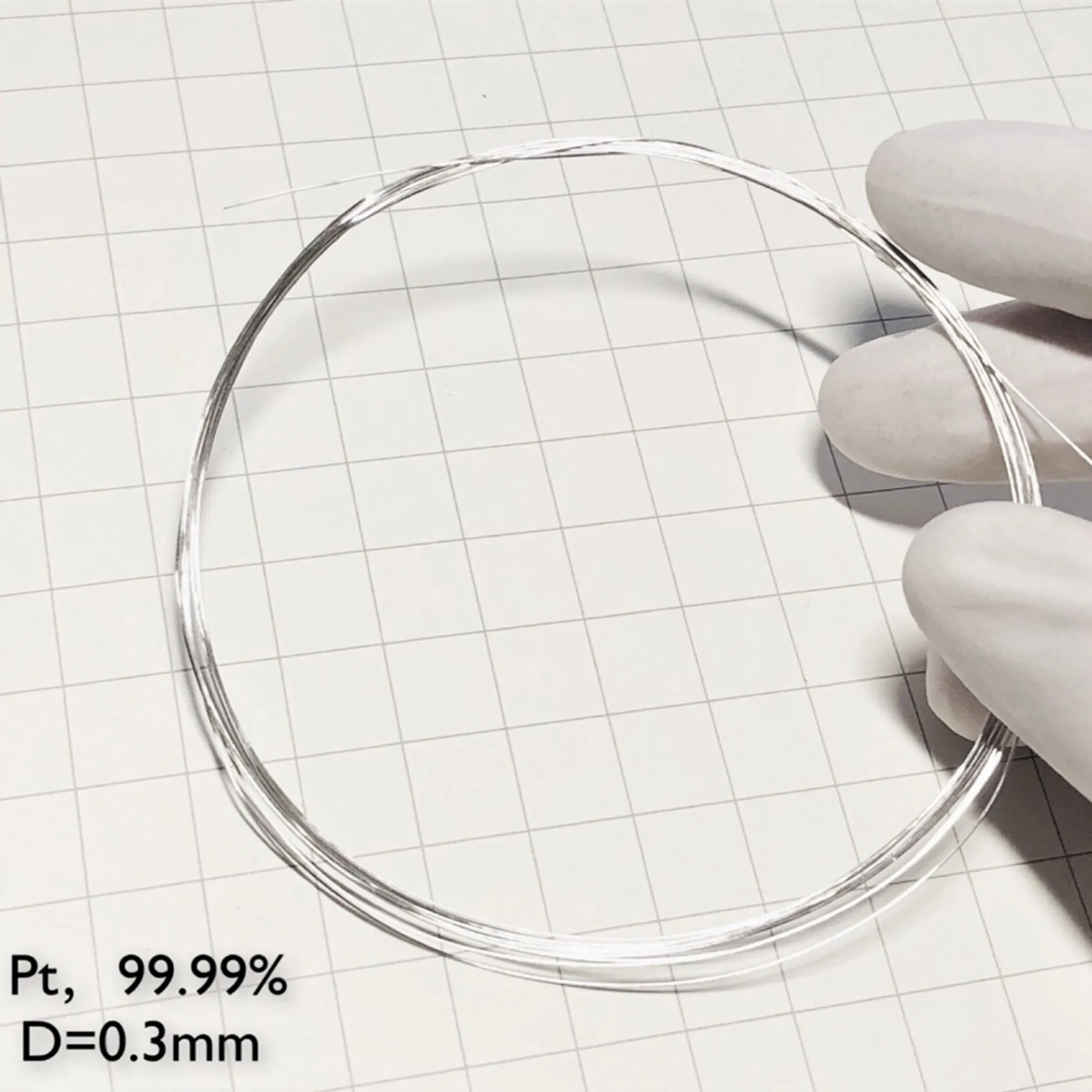 Платиновая проволока чистая металлическая платиновая 0 3 мм 99.99% используется для