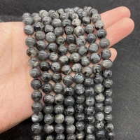 natural stone black glitter stone beads 6mm 8mm 10mm charm jewelry diy gift necklace bracelet earring accessories