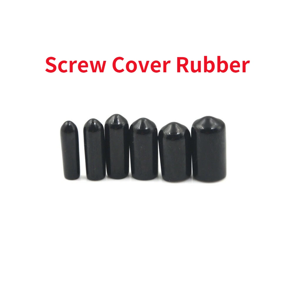 

400pc Round End Cap Screw Cover Rubber Tube Hub Thread Protector Push-fit Caps for Pipe M1.5 M2.5 M3.5 M4.5 M5.5 M8.5 M10.5