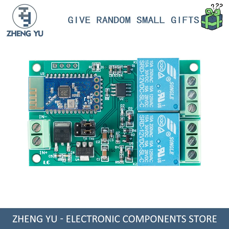 

BLUETOOTH_RELAY_X2 5V/12V DUAL BLUETOOTH RELAY MODULE IOT SMART HOME MOBILE APP REMOTE CONTROL SWITCH