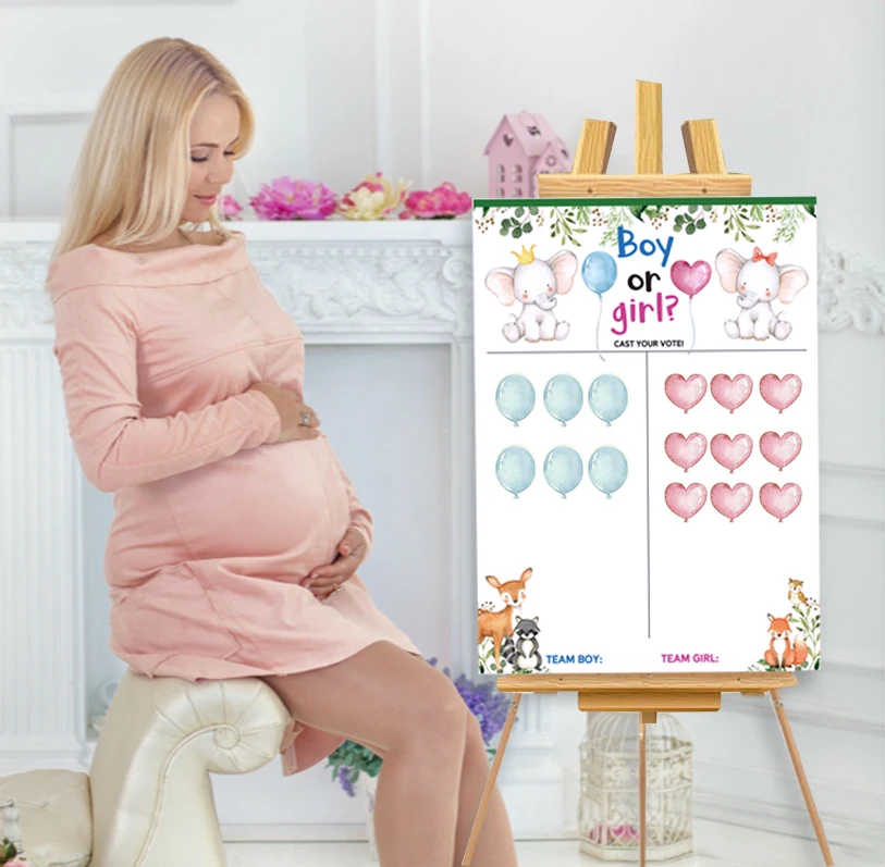 Постер с наклейками на тему игры по голосованию для мальчиков и девочек