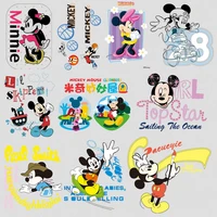 disney sport mickey mouse iron on transfers for clothing patches jackets diy t shirt heat transfer decor sticker on kids clothes