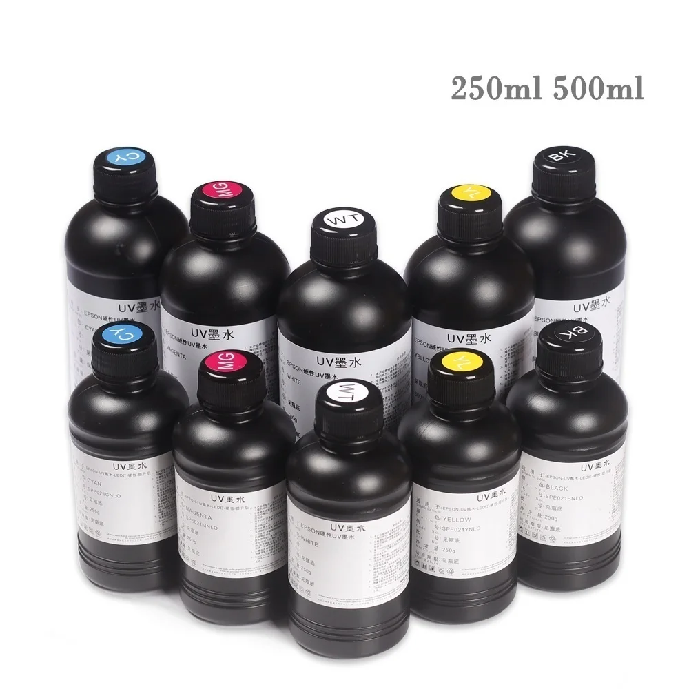 

Верх. 250 мл 500 мл УФ-чернила для Epson R1390 R2000 R1900 T50 L805 L800 L1800 для DX4 DX5 DX6 DX7 TX800 XP600 печатающая головка с твердыми УФ-чернилами