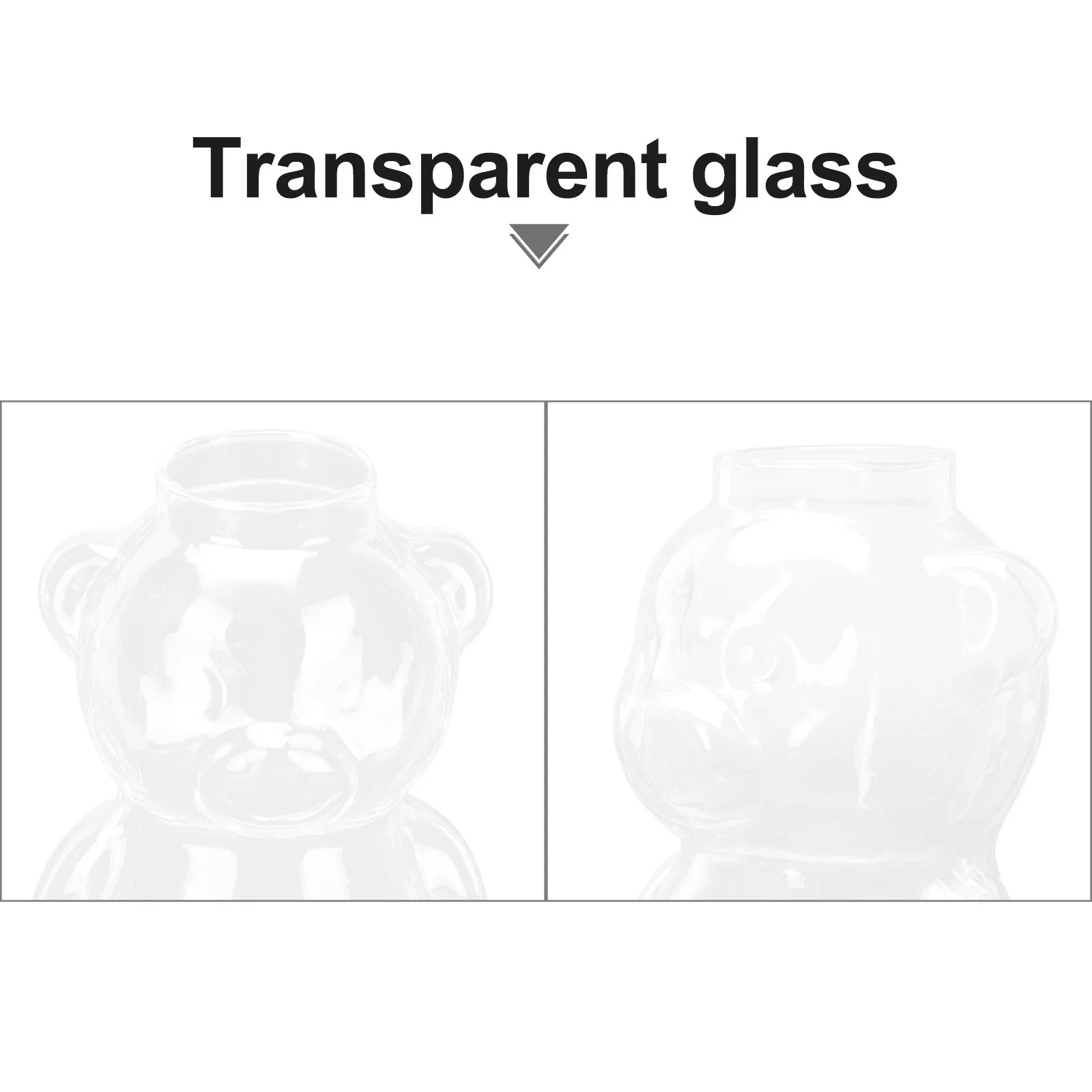 Стеклянная чашка бокалы es Bear коктейльные чашки для питьевой воды прозрачные в