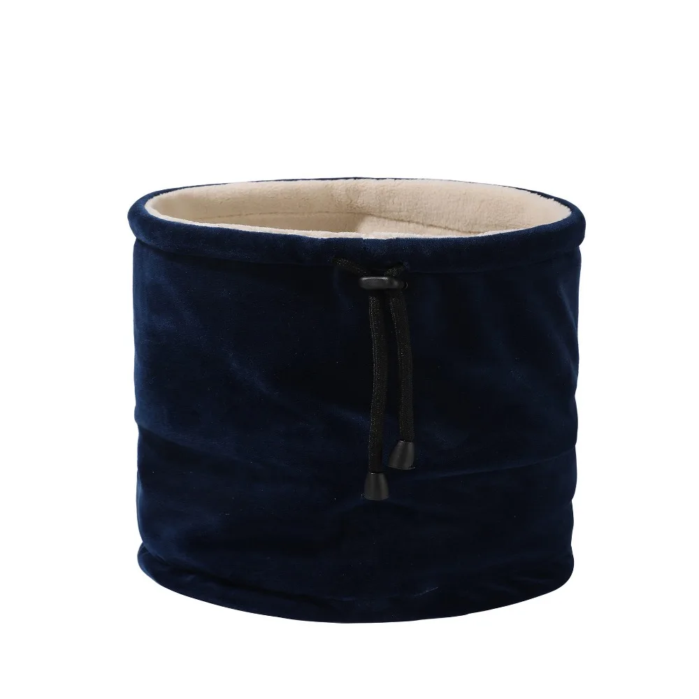 Новые утолщенные теплые шарфы однотонные коралловые бархатные гетры плюшевый